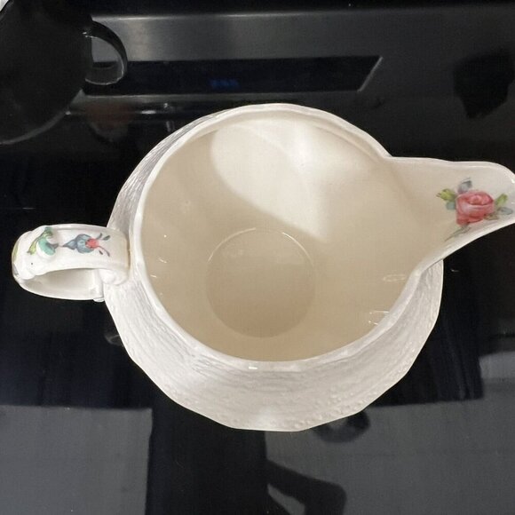 Spode's Jewel Porcelain China - Billingsley Rose Creamer and Sugar Bowl w/Lid - Picture 5 of 14